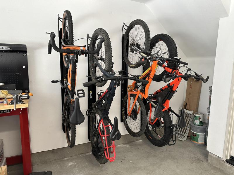 MTB Rack  Vertical Wall Mount & Storage for Mountain Bikes