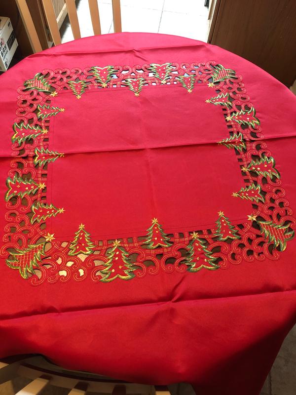My Christmas tablecloth