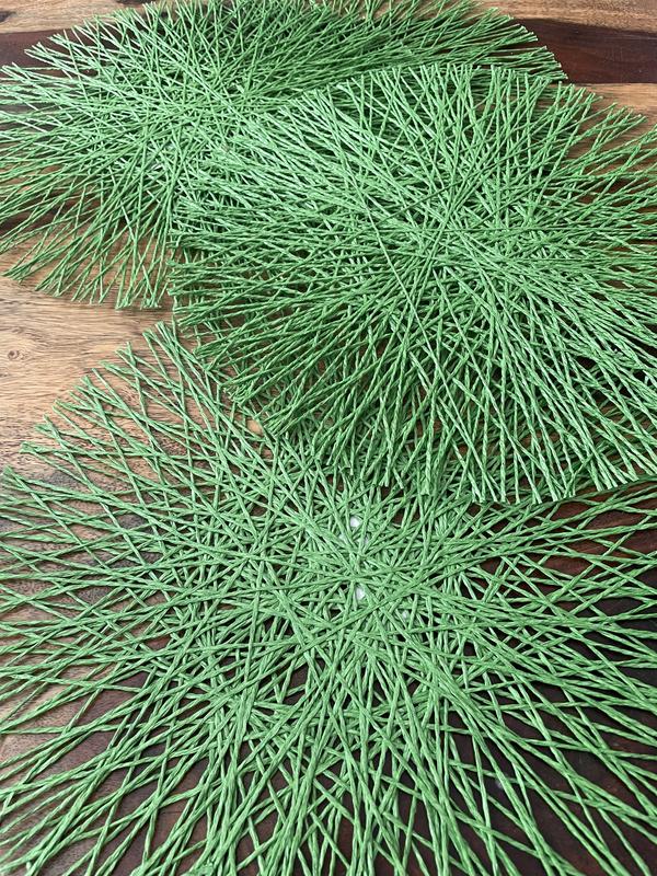 Pretty green placemats