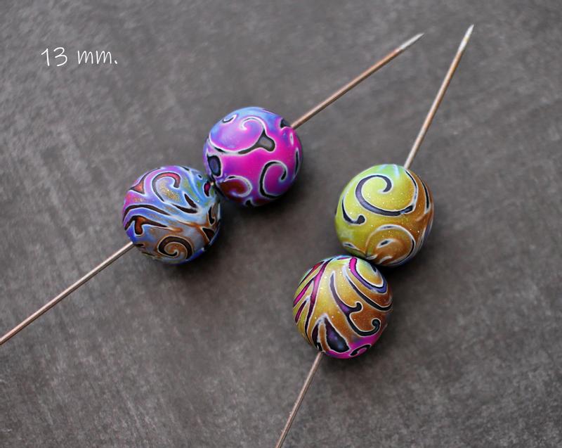 Sculpey clay beads outlet