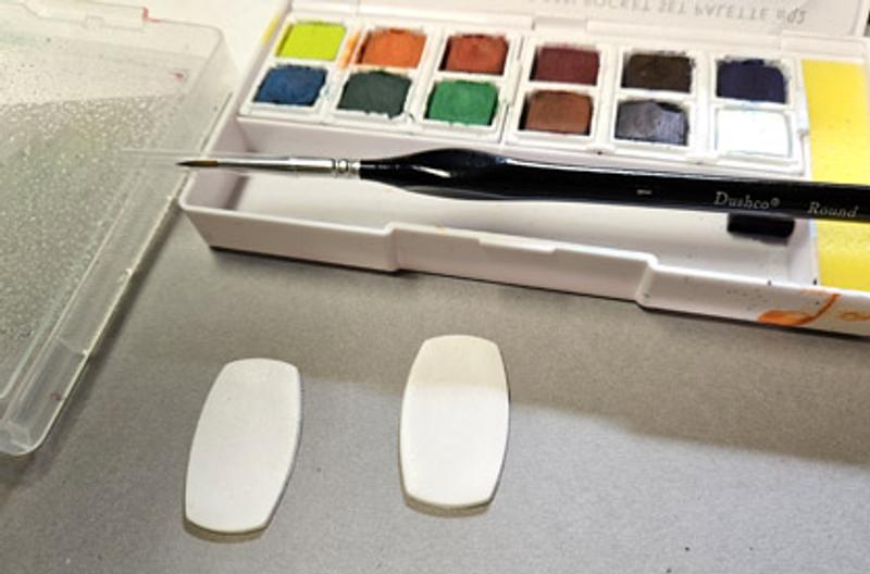 This is watercolor paints on Souffle!  (and yes, they work on Premo as well!)