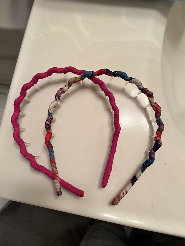 Tamera Printed Comb Headbands 2pk