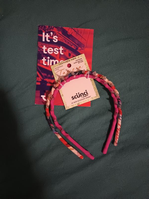 Tamera Printed Comb Headbands 2pk