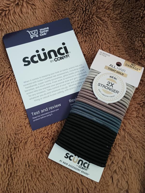 All Hair Black Multi 2X Stronger Hair Ties 32pk - No Damage®