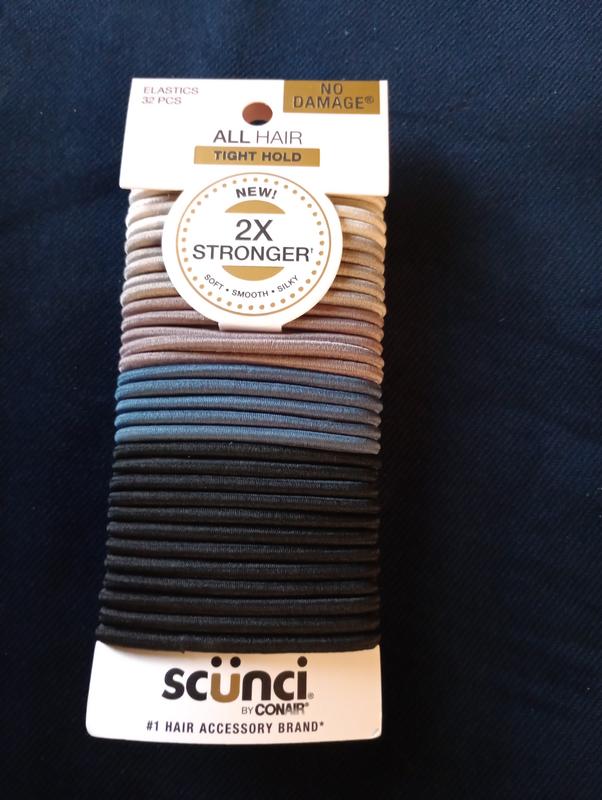 All Hair Black Multi 2X Stronger Hair Ties 32pk - No Damage®