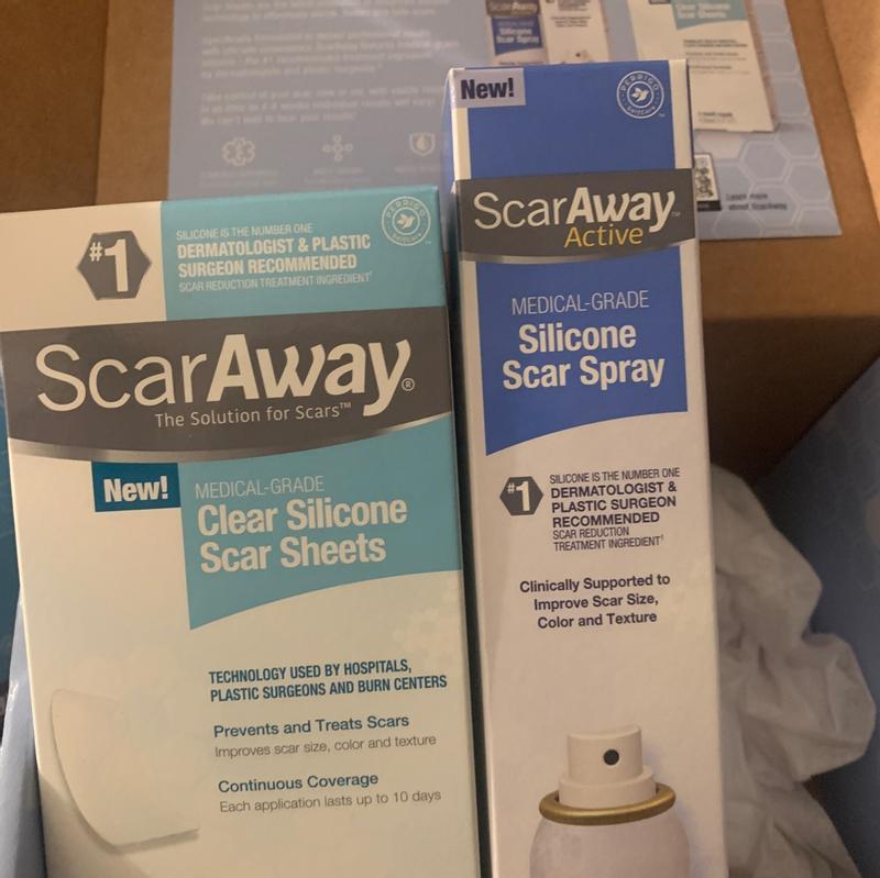 Scaraway Professional Grade Silicone Scar Sheets, 8 ct Ingredients and  Reviews