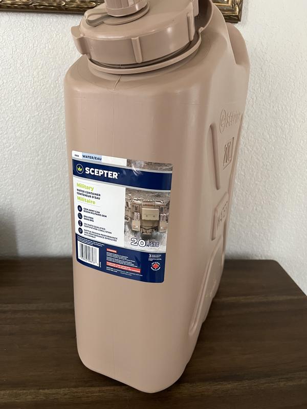 Scepter 5 GAL/20L Mil Style Water Can W520 - Blue Plastic Water