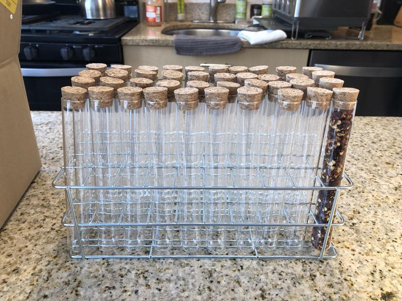 Frey Scientific Bare Wire Test Tube Rack, 40 Tube, Steel, Zinc Plated