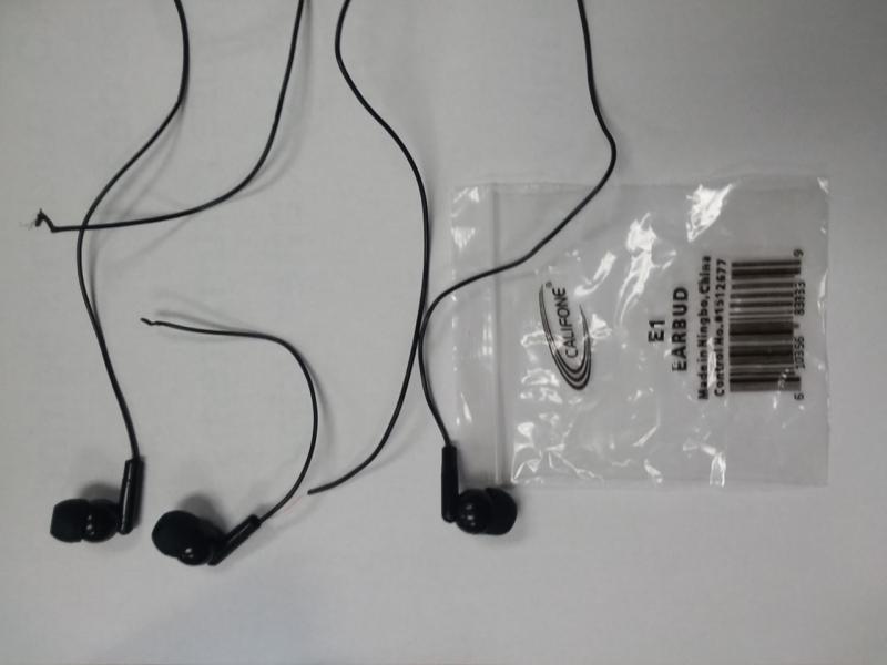 Pack of 50 Economy Earbud Headphones at School Outfitters