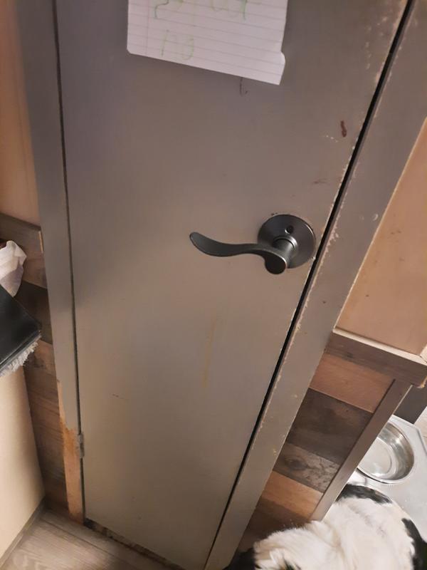 Schlage Accent Aged Bronze Left Handed Dummy Door Handle F170 ACC