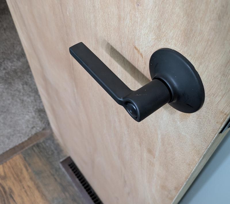 Schlage Broadway Matte Black Universal Interior/Exterior Hall