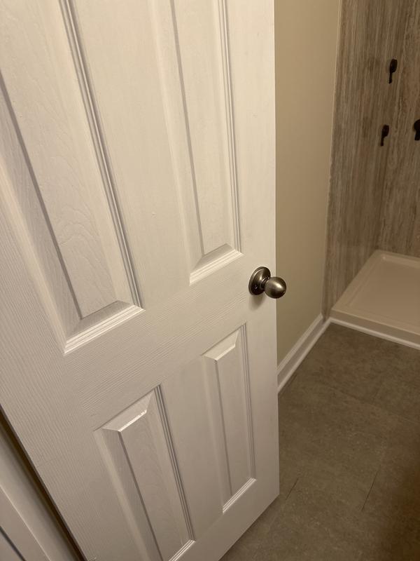Schlage F40BWEGSN Bowery Privacy Door Knob Set with Decorative Greyson ...