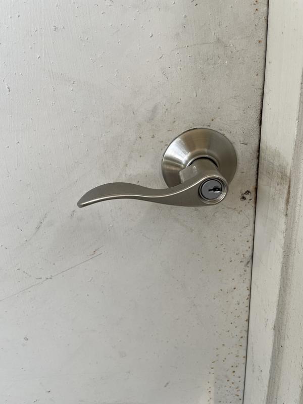 Schlage Broadway Satin Nickel Keyed Entry Door Handle F51A BRW 619
