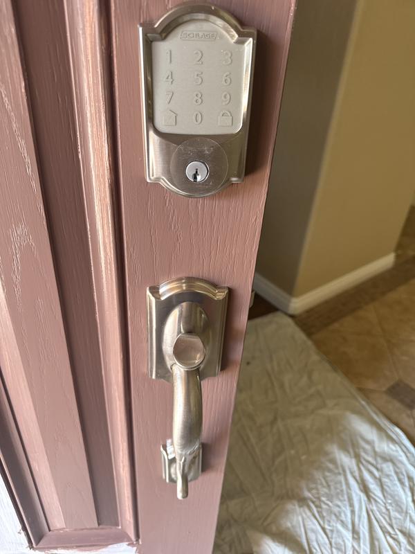 New hardware. Still painting door.