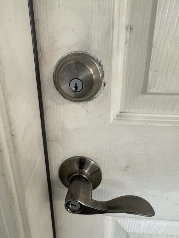My new Schlage deadbolt