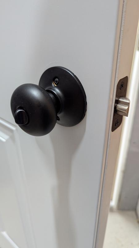 Plymouth entry knob matte black