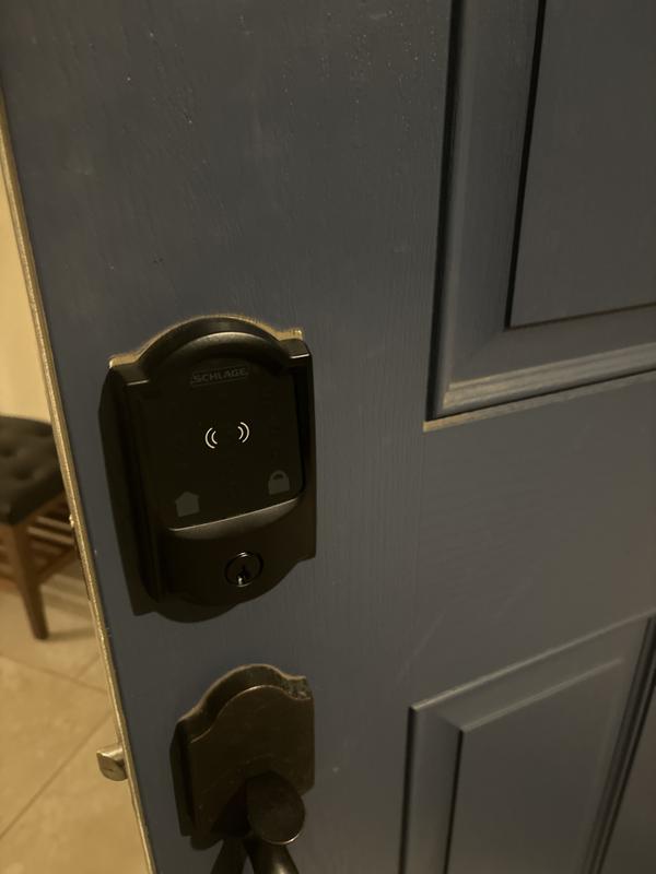Camelot Aged Bronze Connect Smart Door Lock with Alarm (2-Pack)