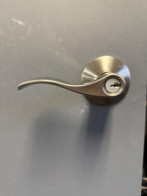 Secure new door handle