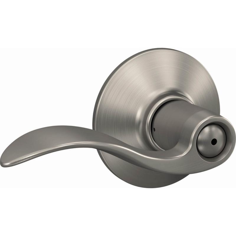 セントルイス Luxury Handle Ver. Schlage Accent Satin Nickel Left-handed Interior Hall/Closet Dummy