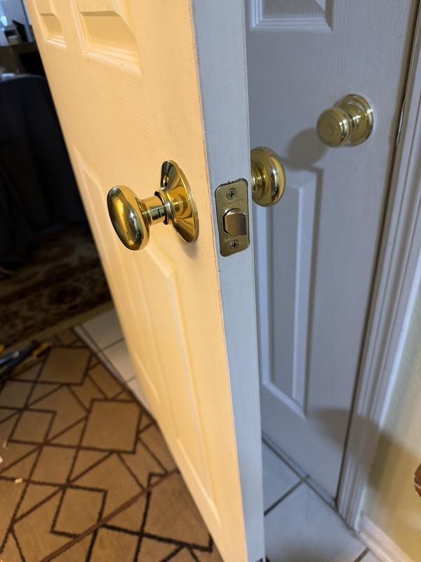 Schlage Plymouth Satin Nickel Interior/Exterior Hall/Closet