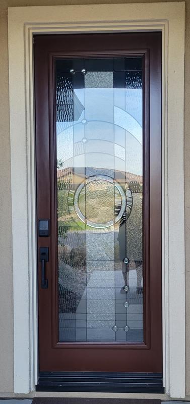 Front door with Schlage smart lock