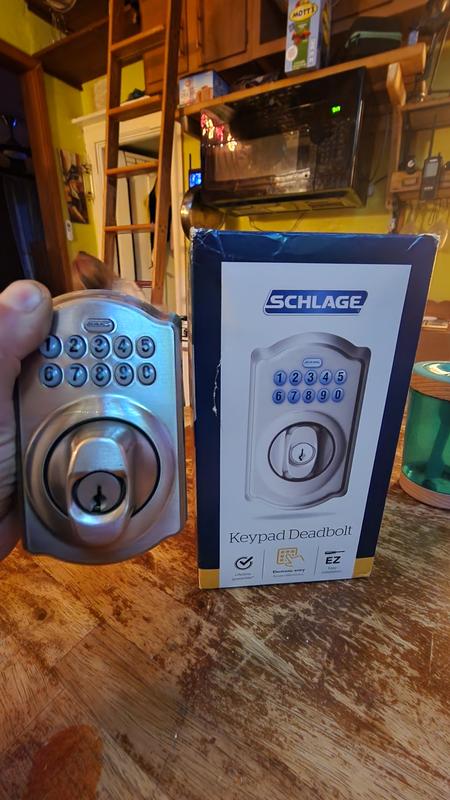 Schlage BE365 deadbolt not installed outside the box