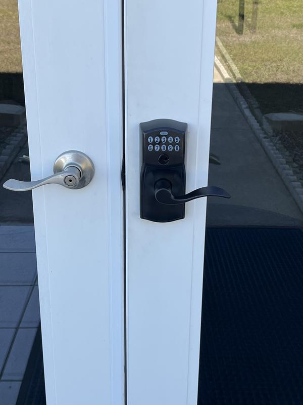 New door lock.