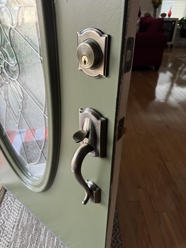 Addison Single Cylinder Handleset and Accent Lever