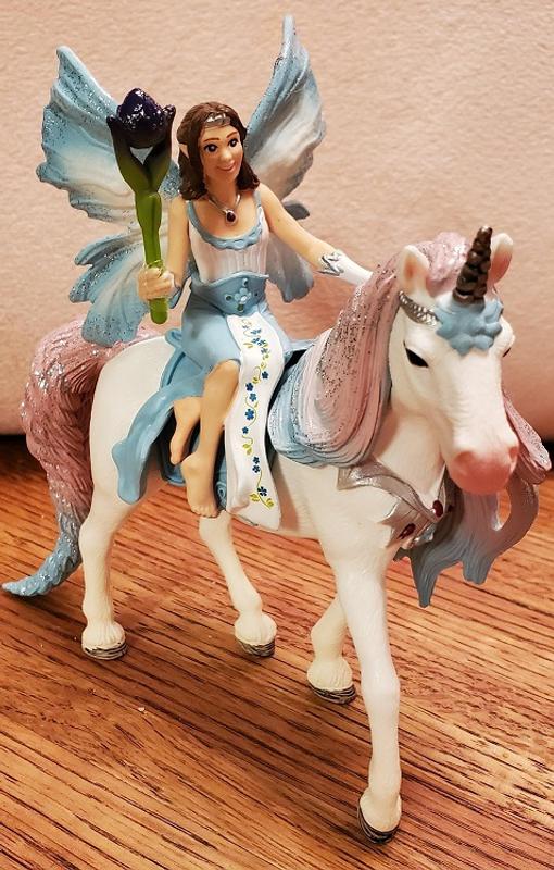 Fantasy Bayala Plastic Figure 70569 Schleich Fairy Eyela with Princess Unicorn 