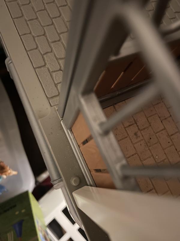 Peg the roof leg sits on to hold it in place.