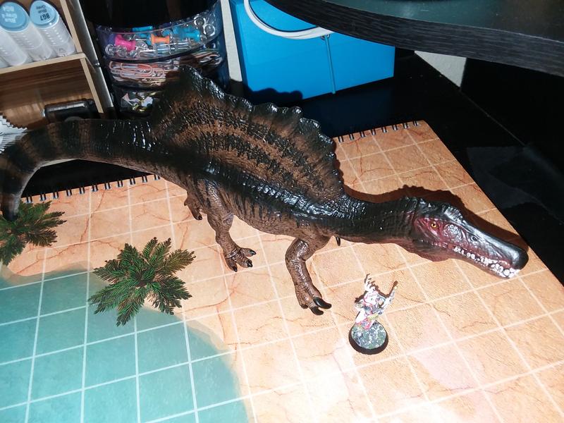 Testing on a TTRPG mat. Miniature is 32mm.