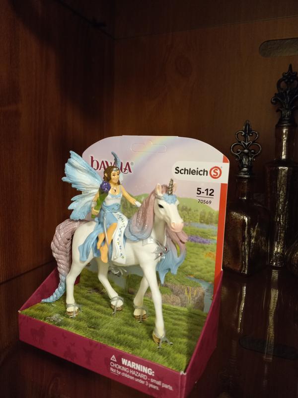 Bayala Model Girl's Toy Schleich Fairy Eyela With Princess Unicorn 70569 