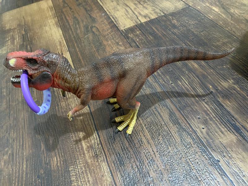 His dinosaur was hungry