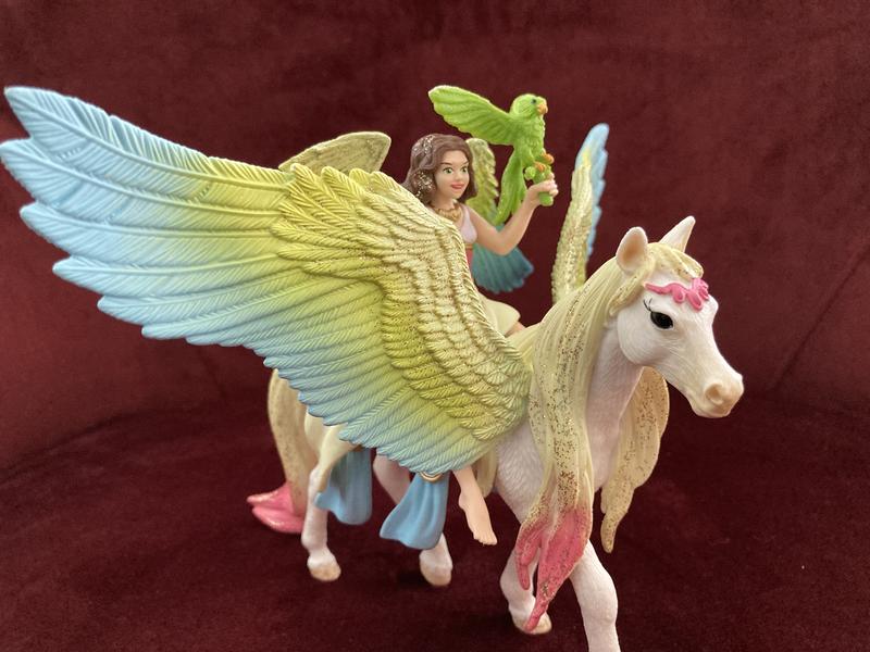 Schleich Fairy Surah with Glitter Pegasus Schleich Toy 