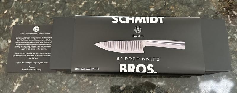 Schmidt Brothers Evolution 6 German Stainles Steel Prep Chef's Knife +  Reviews