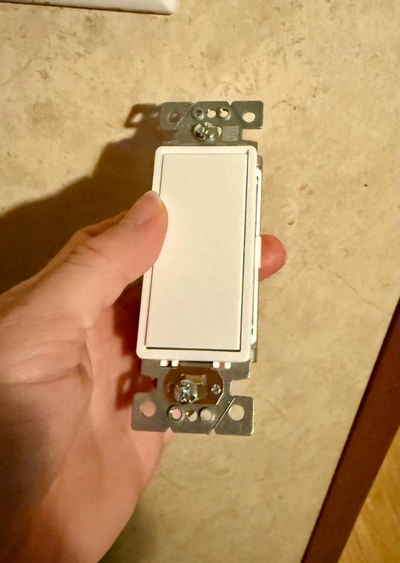 Square D X Series 15 Amp Single-Pole Momentary Rocker Switch