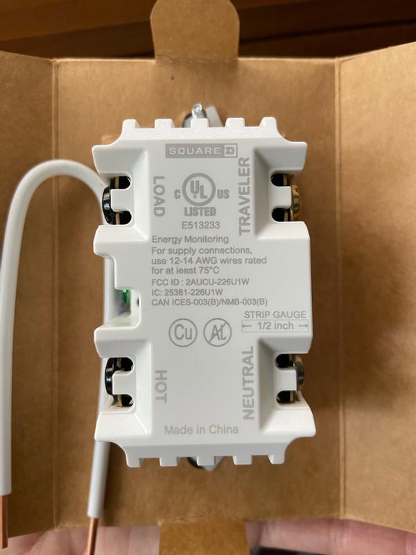 Square D by Schneider X Series Smart WiFi Matter Single-pole/3-way ...