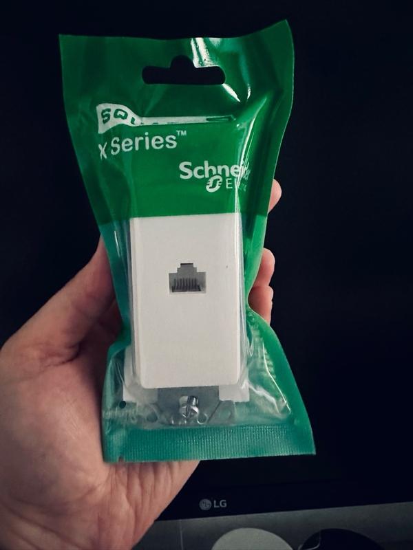 Square D X Series 1-Gang Specialty Size Matte White Polycarbonate