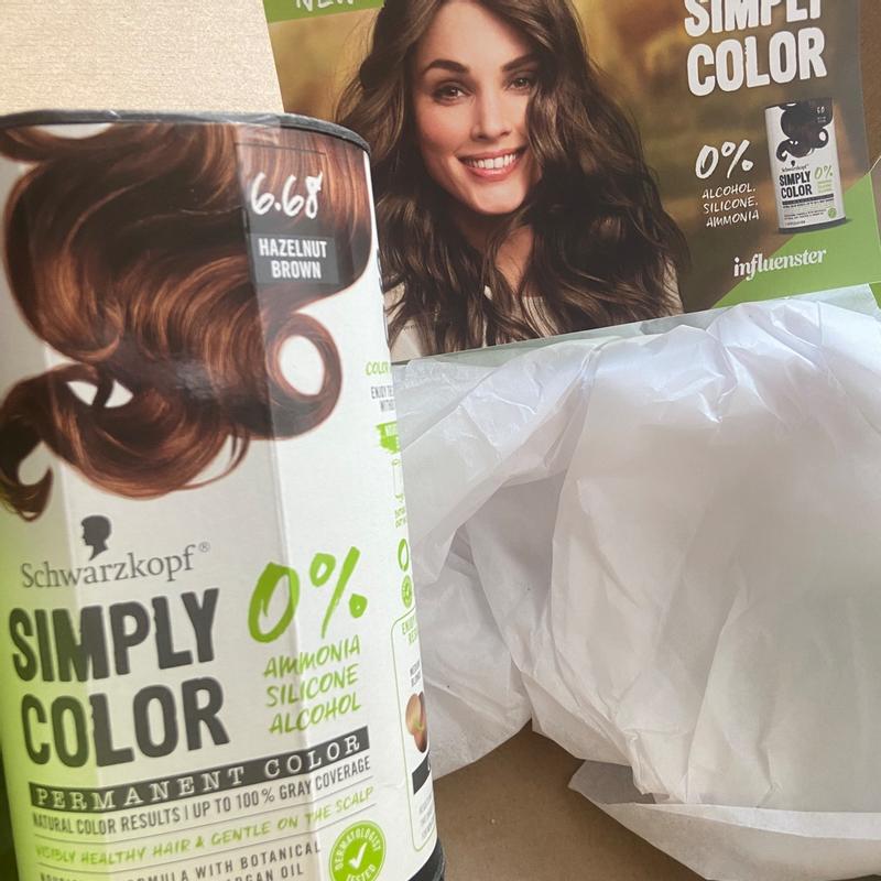 Schwarzkopf Simply Color Permanent Hair Color, 6.68 Hazelnut Brown  Ingredients and Reviews