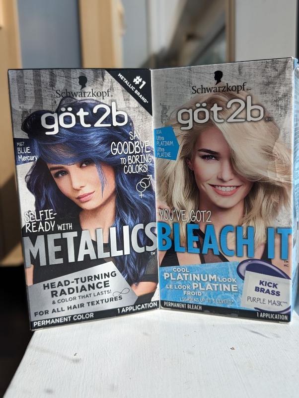 Schwarzkopf got2b Metallics Blue Charcoal Hair Color Review