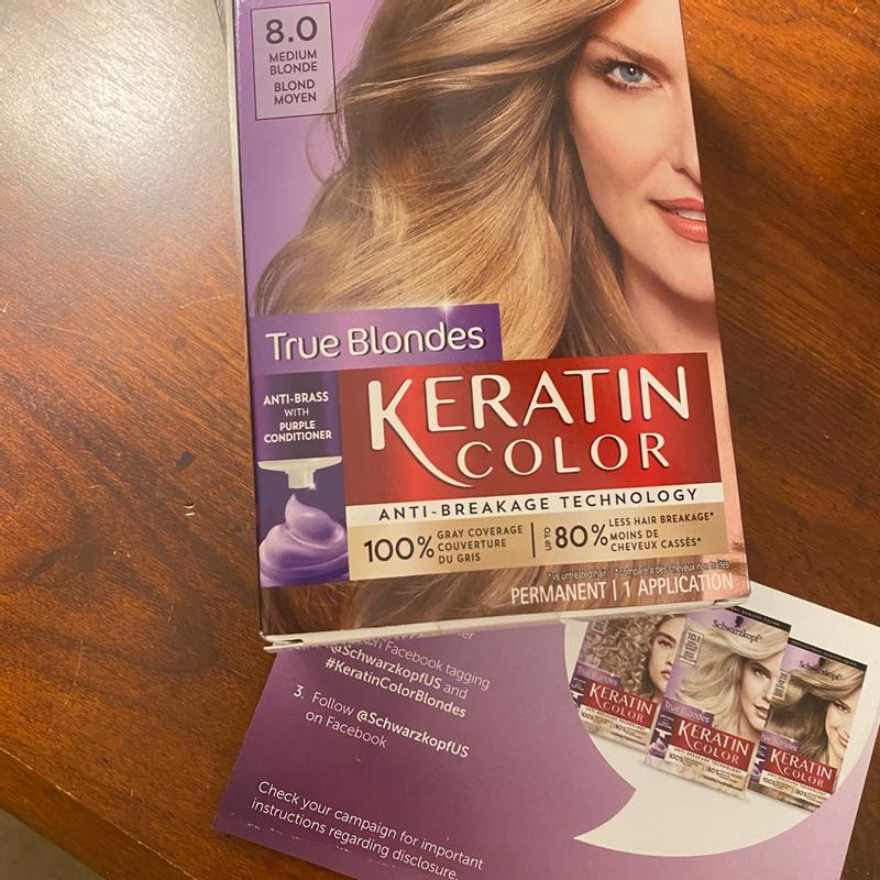 Schwarzkopf Keratin Color  Medium Blonde Permanent Hair Color Kit, 1 ct  - Fred Meyer