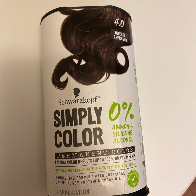  Schwarzkopf Simply Color Permanent Hair Color, 4.0 Intense  Espresso : Beauty & Personal Care