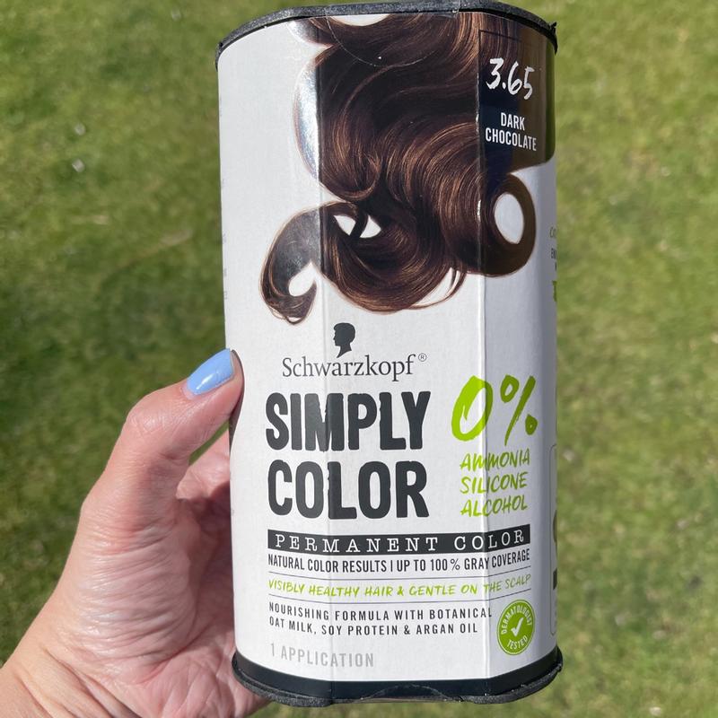 Schwarzkopf Simply Color Permanent Hair Color - 3.65 Dark Chocolate Reviews  2024