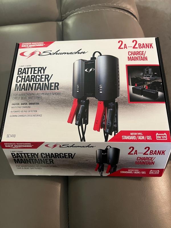 Popular Schumacher SC1410 Battery Charger/Maintainer 2AMP/2BANK