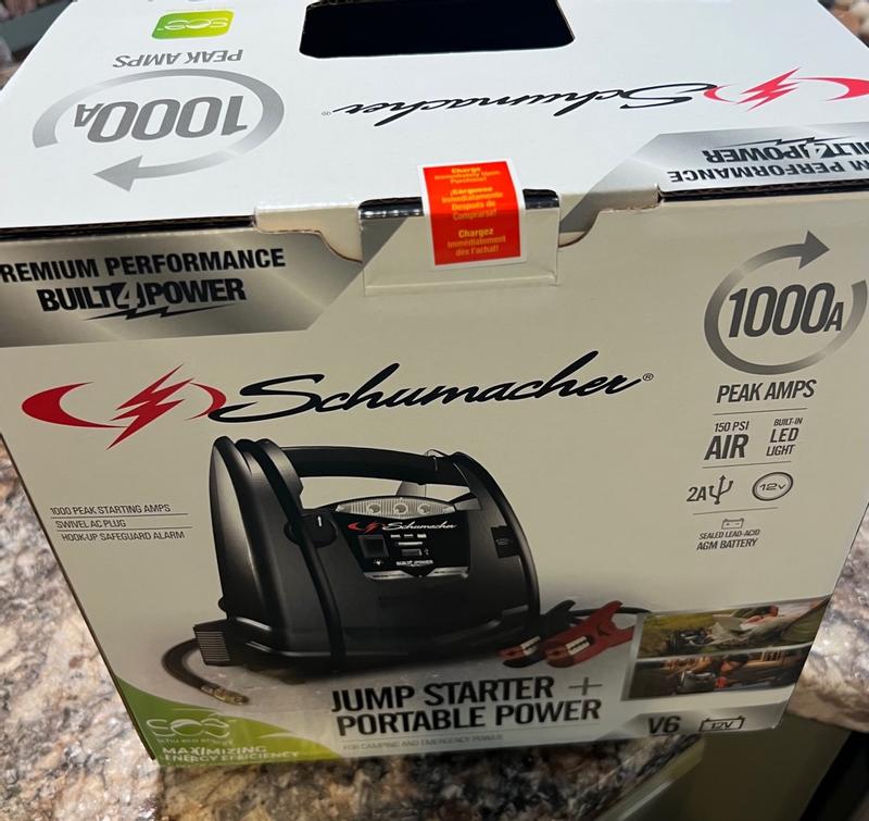 1000 Peak Amp 12V Portable Power - Schumacher Electric