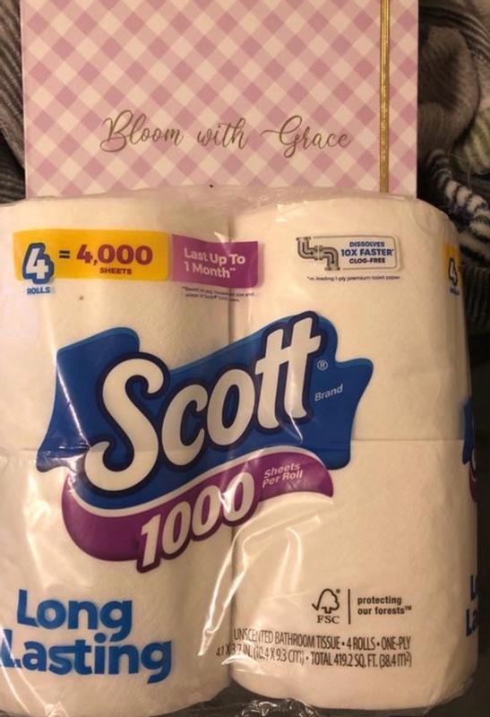Scott 1,000 Toilet Paper,32 Rolls,1,000 Sheets Per Roll - Buy Scott