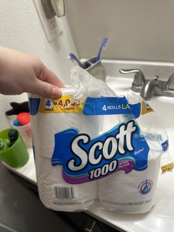 Scott 1 Ply Toilet Paper 1000 Sheets Per Roll Pack Of 20 Rolls - Office  Depot