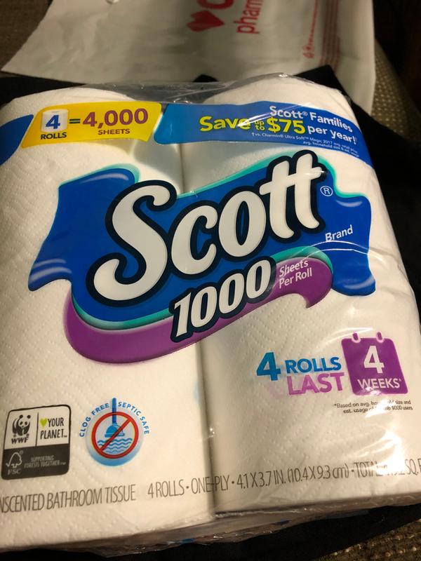 Scott ComfortPlus Toilet Paper, 18 Mega Rolls, 425 Sheets Per Roll