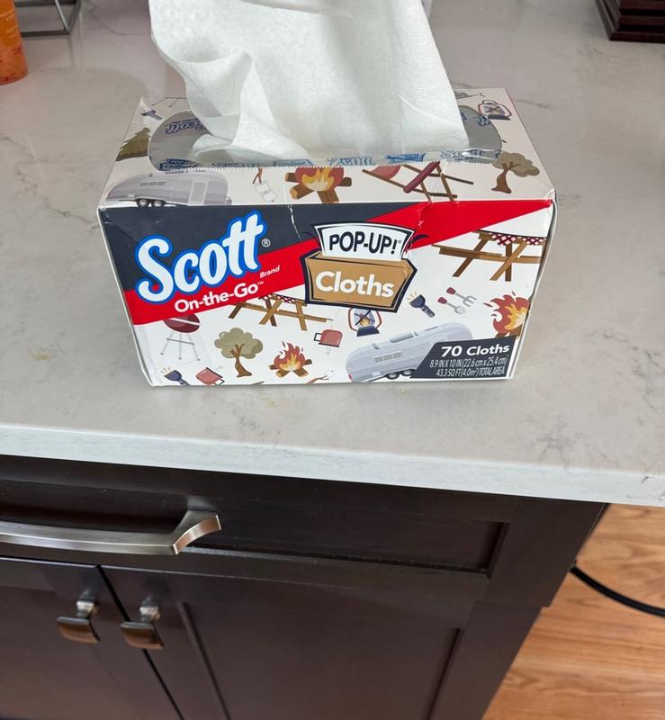 SCOTT On-the-Go Cleaning Cloth 9 in. W X 10 in. L 70 ct 1 pk in the All ...