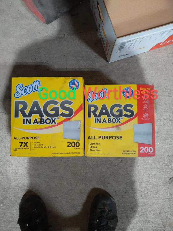 SCOTT SCOTTS YELLOW BOX OF RAGS at